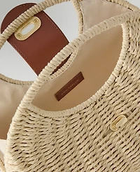 Ann Taylor Rattan Crossbody Bag Natural Women's
