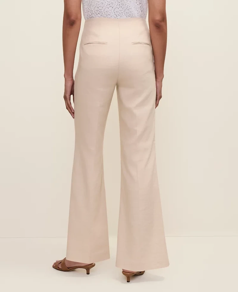 Ann Taylor The Petite Linen Blend Trouser Women's