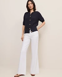 Ann Taylor The Petite Linen Blend Trouser Women's