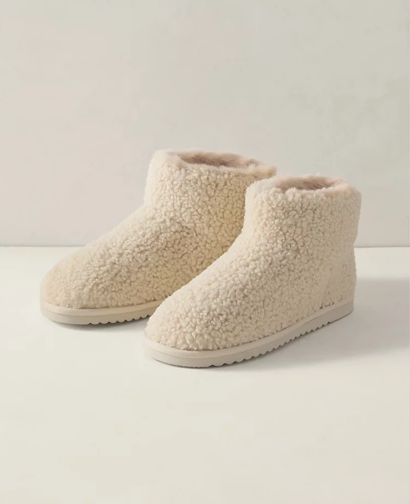 Ann Taylor Haven Well Within Sherpa Bootie Light Ash Melange Women's