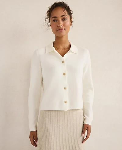 Ann Taylor Haven Well Within Wool Blend Sweater Jacket Women's