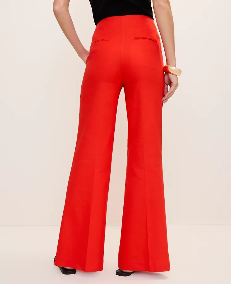 Ann Taylor The Petite Linen Blend Trouser Women's