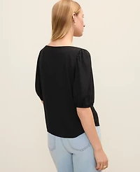 Ann Taylor Boatneck Popover Top Women's