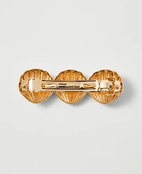 Ann Taylor Weekend Seashell Hair Barrette Goldtone Women's