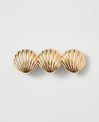Ann Taylor Weekend Seashell Hair Barrette Goldtone Women's