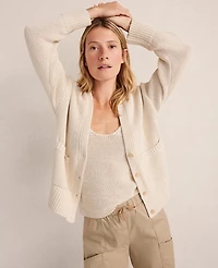 Ann Taylor Haven Well Within Cotton Linen Plaited Tank Top Ivory Women's