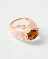 Ann Taylor Metal Stone Ring Women's