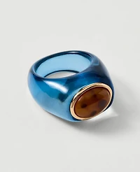 Ann Taylor Metal Stone Ring Women's
