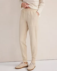 Ann Taylor Haven Well Within The Effortless Twill Jogger Beige Women's