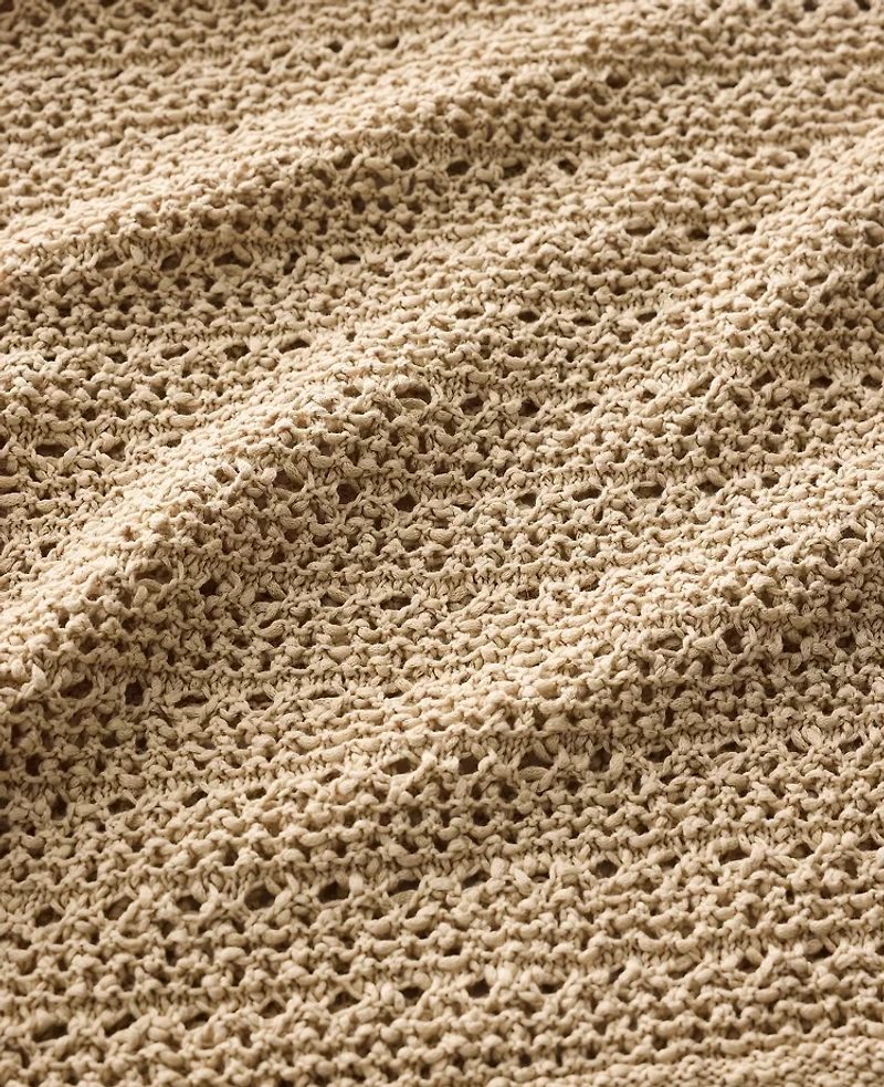 Ann Taylor Haven Well Within Textured Cotton V-Neck Sweater Farro Women's