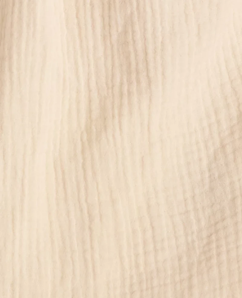 Ann Taylor Haven Well Within Organic Cotton Gauze Braided Top Beige Women's