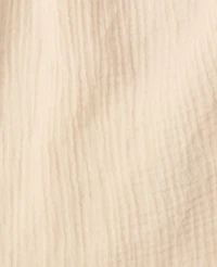 Ann Taylor Haven Well Within Organic Cotton Gauze Braided Top Beige Women's