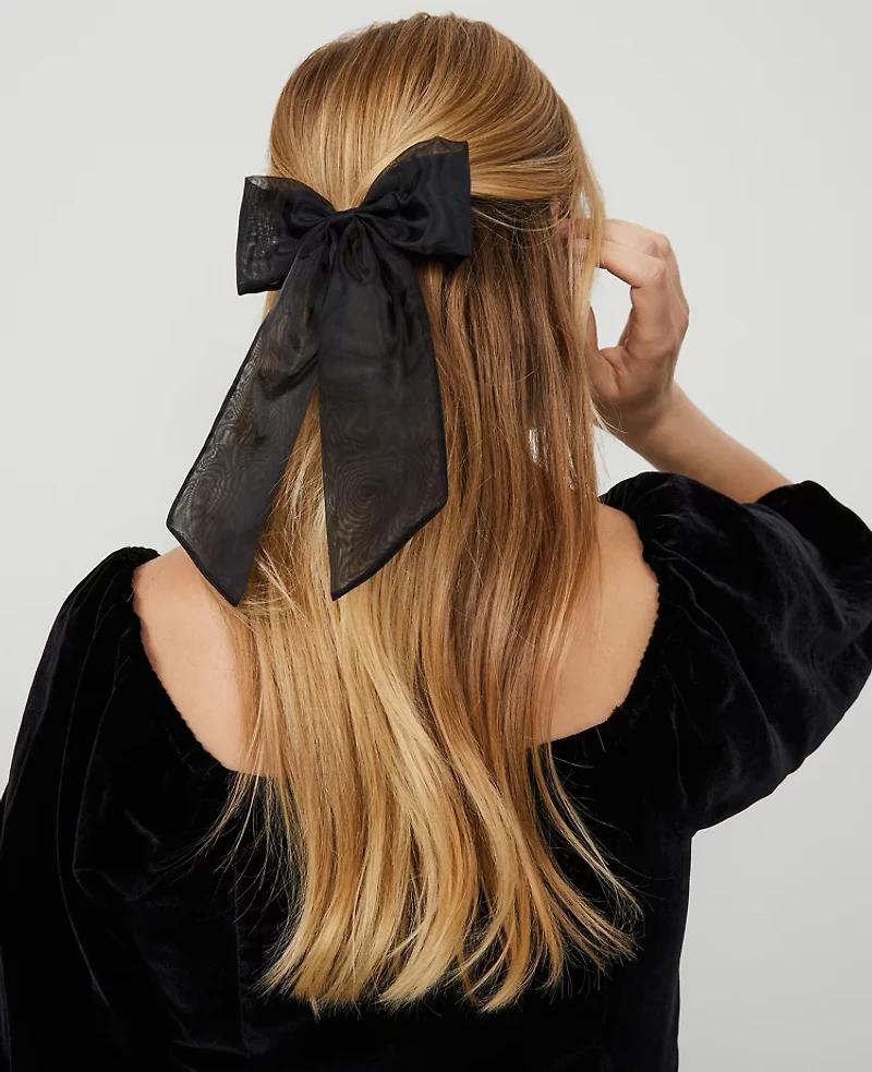 Ann Taylor Drama Bow Black Women's