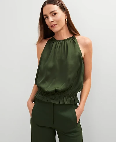 Ann Taylor Shirred Tank Top Women's