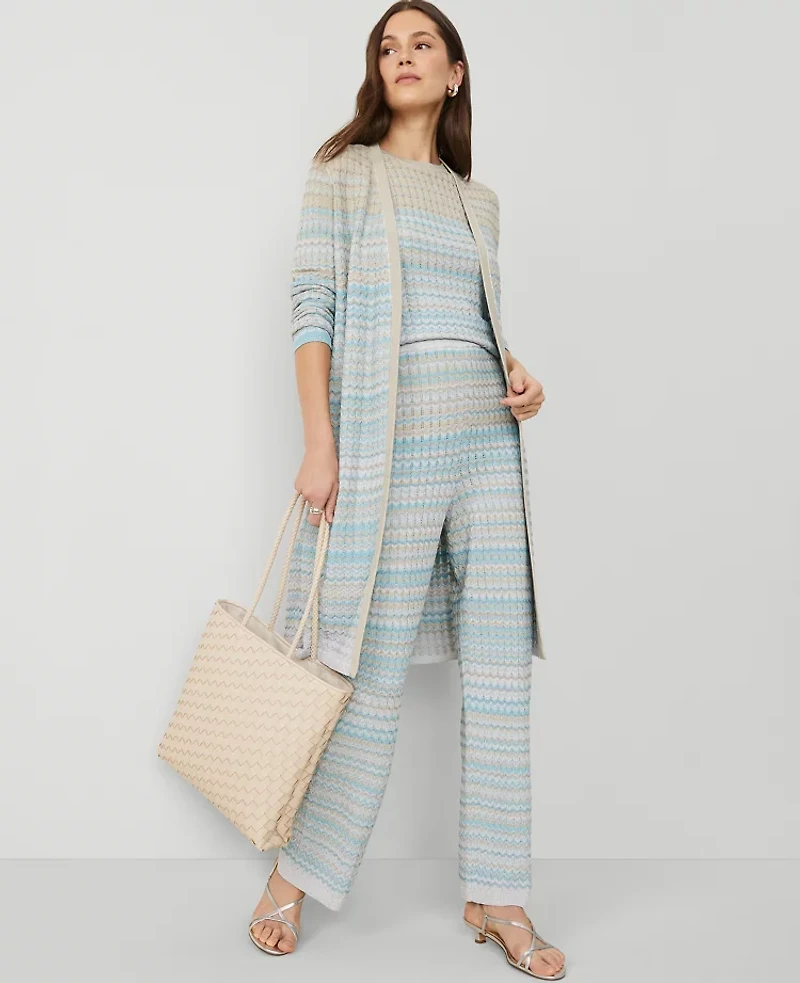 Ann Taylor Shimmer Ombré Cardigan Women's