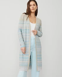 Ann Taylor Shimmer Ombré Cardigan Women's