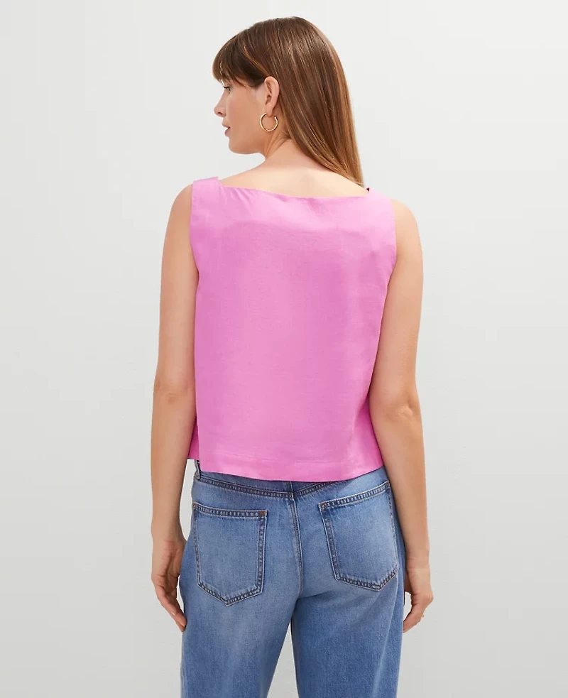 Ann Taylor Linen Blend Tank Top Women's
