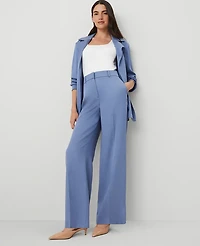 Ann Taylor The Petite Perfect Wide-Leg Pant Colony Blue Women's