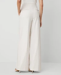 Ann Taylor The Wide-Leg Pant Size 18 Tan Texture Women's