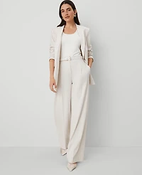 Ann Taylor The Wide-Leg Pant Size 18 Tan Texture Women's
