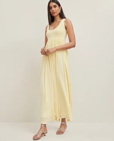 Ann Taylor Mixed Media Sweater Tank Top Dress Women's