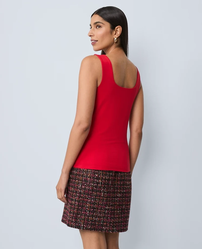 Ann Taylor Square Neck Tank Top Women's