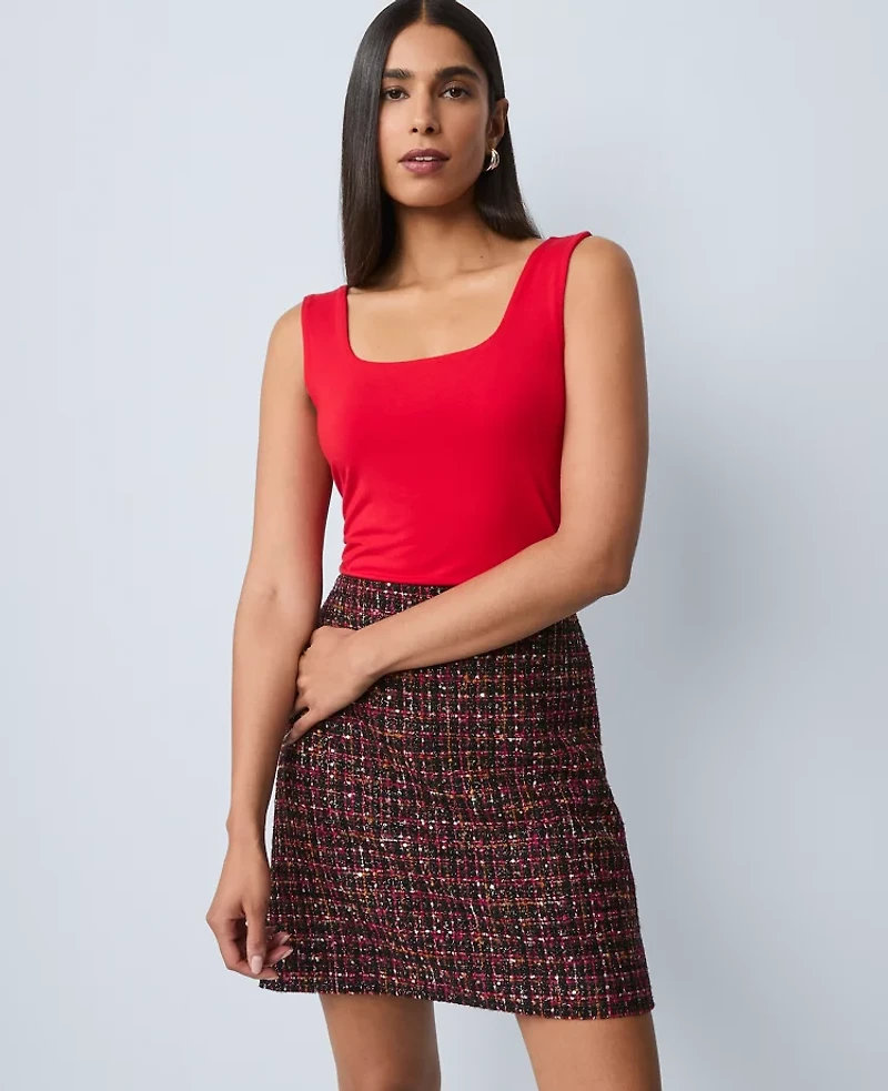 Ann Taylor Square Neck Tank Top Women's