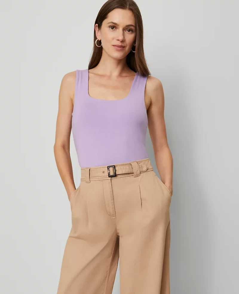 Ann Taylor Square Neck Tank Top Women's