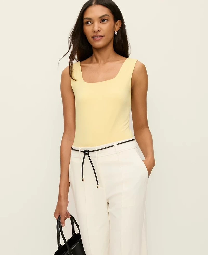 Ann Taylor Square Neck Tank Top Women's
