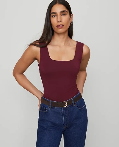 Ann Taylor Square Neck Tank Top Women's