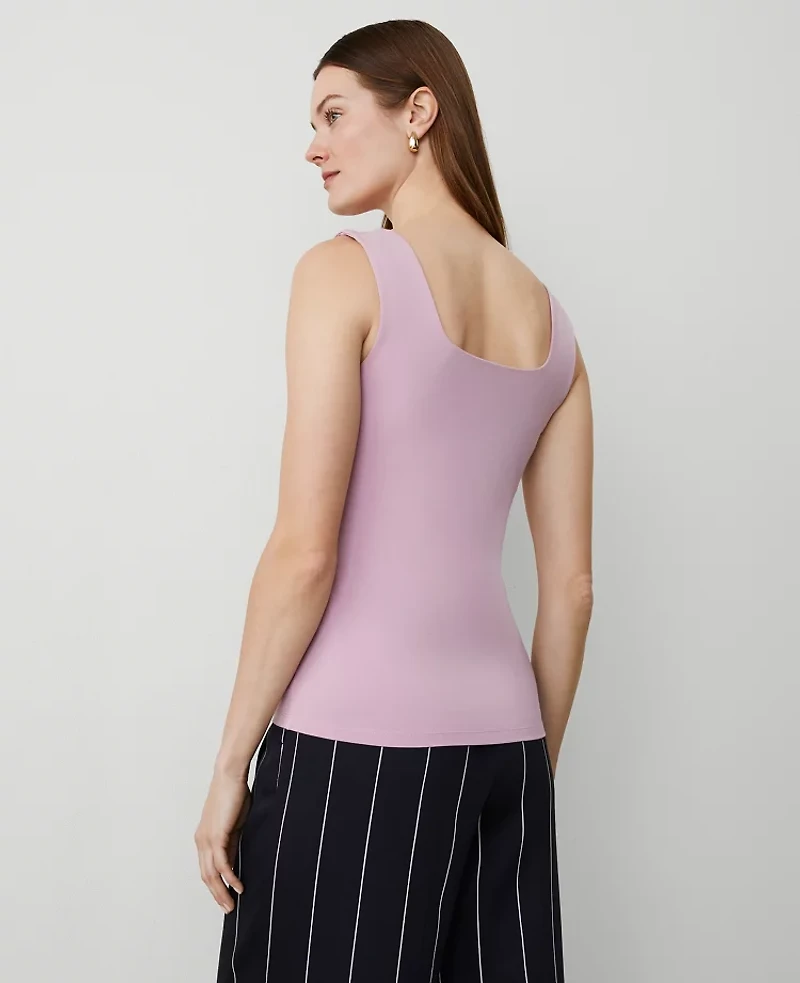 Ann Taylor Square Neck Tank Top Women's