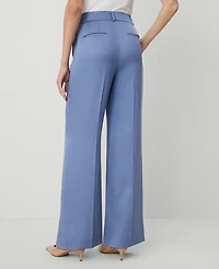 Ann Taylor The Perfect Wide-Leg Pant — Curvy Fit Colony Blue Women's