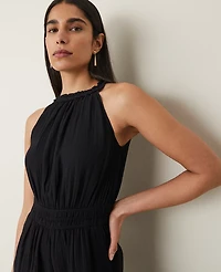Ann Taylor Halter Jumpsuit Black Women's