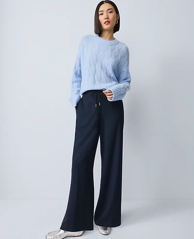 Ann Taylor Wide-Leg Jogger Pant Size XS Night Sky Women's