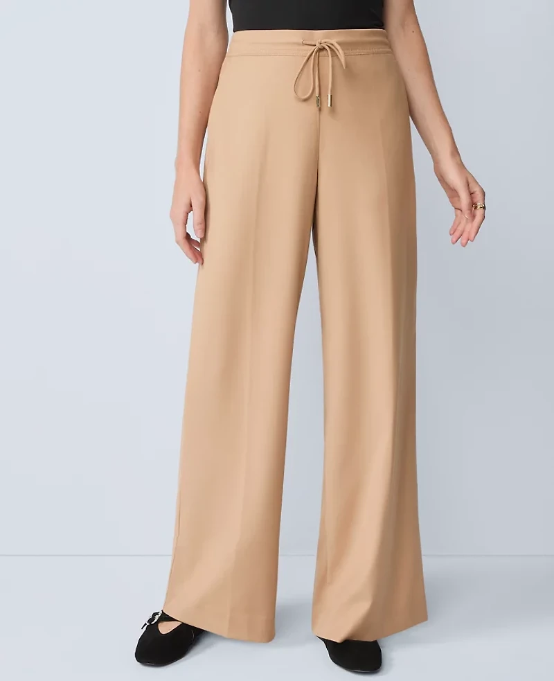 Ann Taylor Wide-Leg Jogger Pant Women's