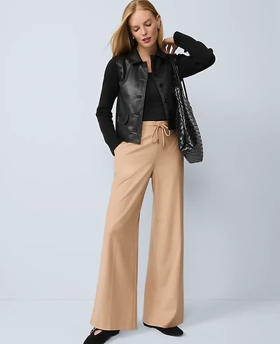 Ann Taylor Wide-Leg Jogger Pant Women's