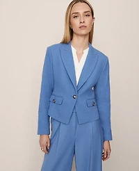 Ann Taylor The Cutaway Blazer Tweed Women's