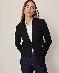Ann Taylor The Cutaway Blazer Tweed Women's