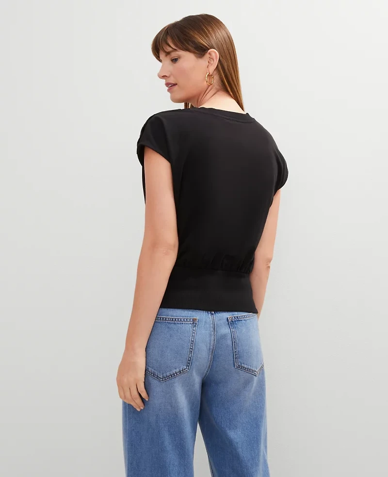 Ann Taylor Shoulder Button Top Women's