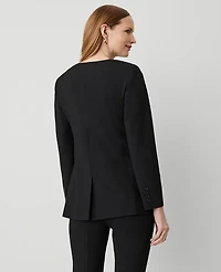 Ann Taylor The Petite Curved Hem Jacket Seasonless Stretch Women's
