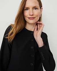 Ann Taylor The Curved Hem Jacket Seasonless Stretch Women's