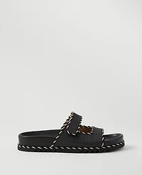 Ann Taylor Weekend Collection Straw Sport Sandals Women's