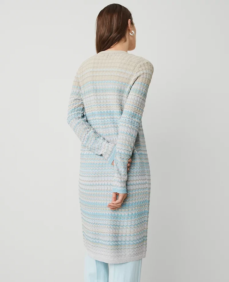 Ann Taylor Petite Shimmer Ombré Cardigan Women's