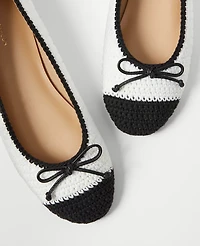Ann Taylor Weekend Collection Crochet Ballet Flat Women's