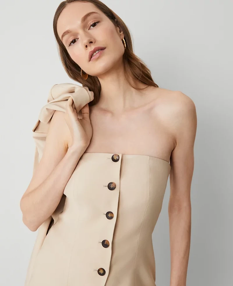 Ann Taylor Strapless Vest Sands Edge Women's