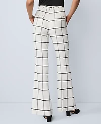 Ann Taylor The High Rise Skinny Trouser Pant Windowpane Winter White Women's