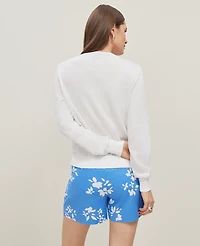 Ann Taylor Linen Blend Cardigan White Women's