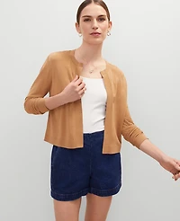 Ann Taylor Petite Cropped Open Cardigan Women's