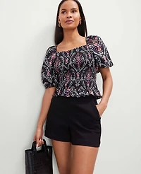 Ann Taylor The Denim Short Classic Black Wash Women's