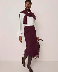 Ann Taylor Bell Sleeve Blouse Winter White Women's